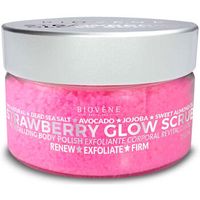 biovene exfoliante  peeling strawberry glow scrub revitalizing body polish para mujer