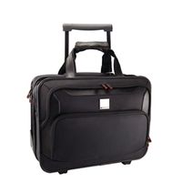 monolith deluxe nylon wheeled laptop case black