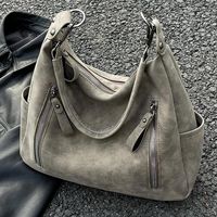 bolso bandolera vintage para mujeres bolso hobo con cremallera de moda bolso de hombro con asa superior retro