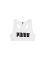 sujetador deportivo de fitness puma 4 keeps mujer blanco negro