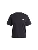 camiseta adidas essentials small logo mujer negro