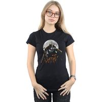 dc comics camiseta manga larga arkham knight para mujer