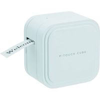 brother p-touch cube rotuladora electrica portatil blanca