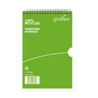 graffico recycled shorthand notebook 160 pages 203x127mm 9100037