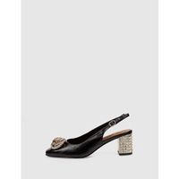 kg by kurt geiger zapatos bajos zapato chelsea block slingback negro para mujer