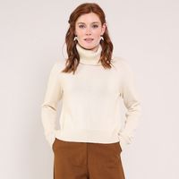 nomads roll neck jumper - ivory