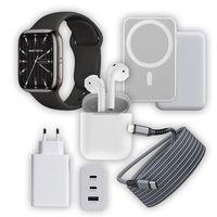 klack kit essential para iphone smartwatch cargador auriculares powerbank y cables