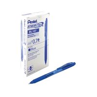 pentel energel x retractable gel pen medium blue pack 12 bl10714-c