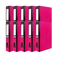 pukka brights box file foolscap pink 10 pack br-7780