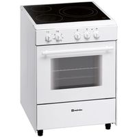 meireles e 603 w cocina con placa vitroceramica 3 zonas 60cm  horno electrico 55l blanco