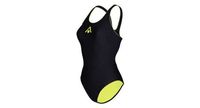 banador para mujer aquasphere essentials negro   amarillo