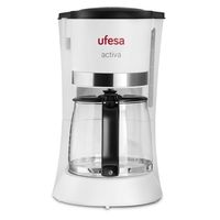 ufesa cg7123 cafetera de goteo 12 tazas 800w blanca