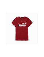 camiseta puma essentials logo mujer rojo