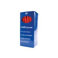 ballpoint pen red medium pack of 50 0052502nb