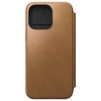 nomad modern leather folio funda piel horween para iphone 15 pro max english tan - nm01634485