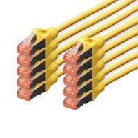 digitus 10x cable de red cat6 sftp s-stp 025 m amarillo