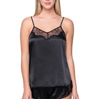 luna blusa top camisola sin tirantes prestige satin splendida para mujer