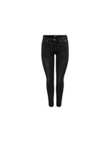 pantalon only wauw midbj1097 washed black mujer