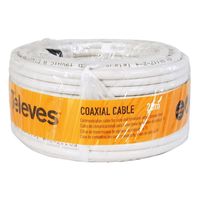 televes bobina cable coaxial triple blindaje 20m blanco