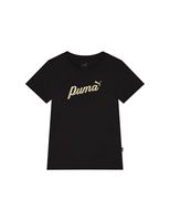 camiseta casual puma ess script metallic g nina