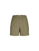 pantalones jack and jones poppy linen mujer verde