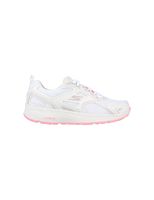 zapatillas de running skechers go run consistent blanco rosa muje