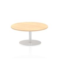 italia 1000mm poseur round table maple top 475mm high leg