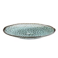 plato ceramica y marmol azul o21cm