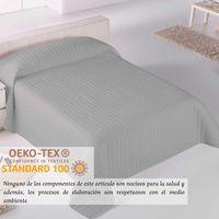 colcha rombos gris para cama de 135 cm