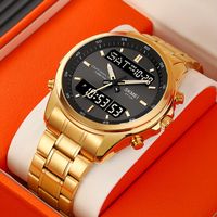 reloj electronico juvenil skmei para hombres moda multifuncional con doble pantalla cronografo resistente al agua y luminoso alarma eleccion ideal para regalos