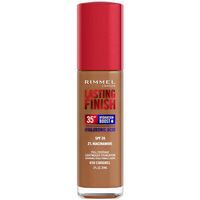 rimmel london base de maquillaje lasting finish hydration boost spf20 450-caramel para mujer