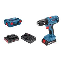 bosch gsb 18v-21 taladro atornillador  2 baterias 18v  cargador