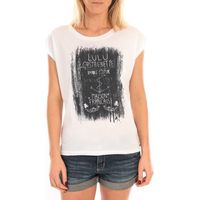 lulucastagnette blusa top luna print blanc para mujer