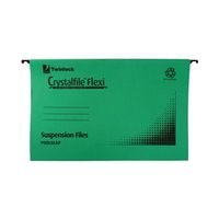 rexel crystalfile flexifile suspension file green pack 50 - 3000040