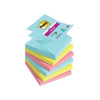 post-it super sticky z-notes 76x76mm 90 sheets cosmic pack of 6