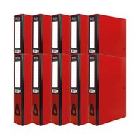 pukka brights box file foolscap red 10 pack br-7774