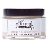 natural deodorant co clean deodorant balm - citrus  black pepper - 55g