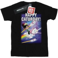 disney camiseta manga larga wreck it ralph happy caturday para mujer