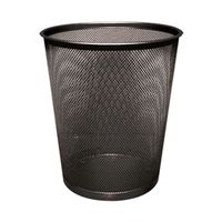 q-connect waste basket mesh 18 litre black ref kf00871