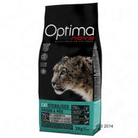optimanova sterilised para gatos esterilizados - 2 x 8 kg - pack ahorro