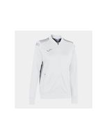 chaqueta de futbol joma championship vi mujer blanco gris