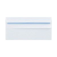 q-connect dl envelope wallet self seal 80gsm white 250 pack kf07556