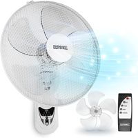 duronic fn55 we ventilador pared 60w mando a distancia temporizador y 3 velocidades aspas 40cm