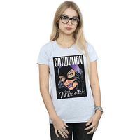 dc comics camiseta manga larga feline fatale para mujer