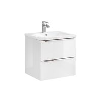 mueble lavabo encastrado estratificado blanco