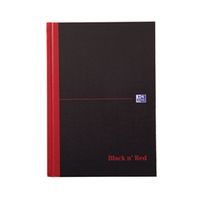 black n red book casebound 90gsm ruled indexed a-z 192pp - 100080491