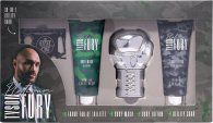 tyson fury platinium gift set 100ml edt  100ml body wash  100ml body lotion  utility card