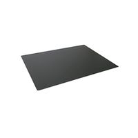 durable desk mat with contoured edges 650x500mm polypropylene black