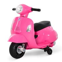 homcom vespa moto electrica rosa