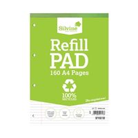 silvine everyday recycled ruled refill pad a4 6 pack re4fm-t